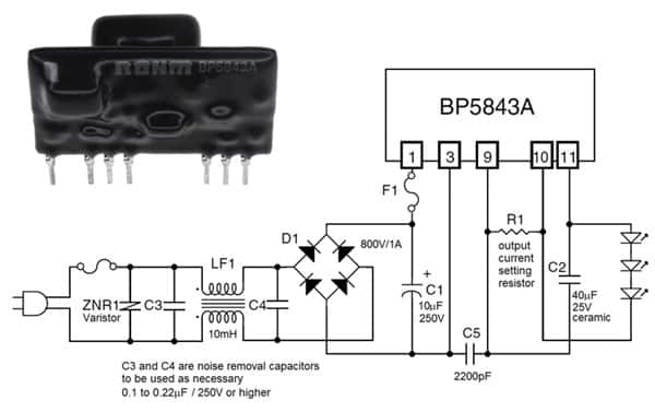 ROHM’s BP5843A driver module